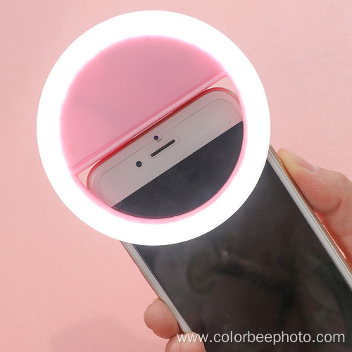 Portable Rechargeable USB Phone Fill ring Light
